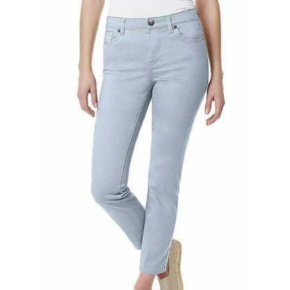 Buffalo David Bitton Ladies’ Light Wash Ankle Length Skinny Pant - Size 16/36 - Picture 1 of 5